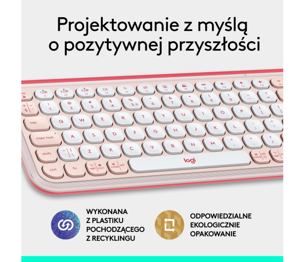 Logitech POP ICON Keys różowa - 1276195 - zdjęcie 15